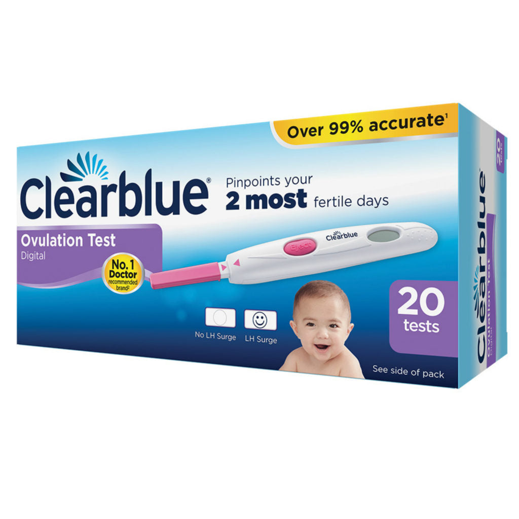 Clearblue Digital ovulation 20stk. pakki. - Frjósemisvörur Freyju